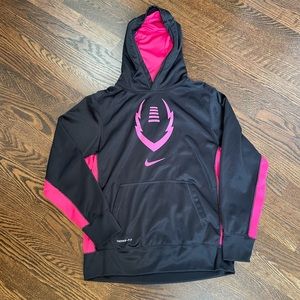 Nike Youth Therma-Fit Black and Pink sweatshirt
